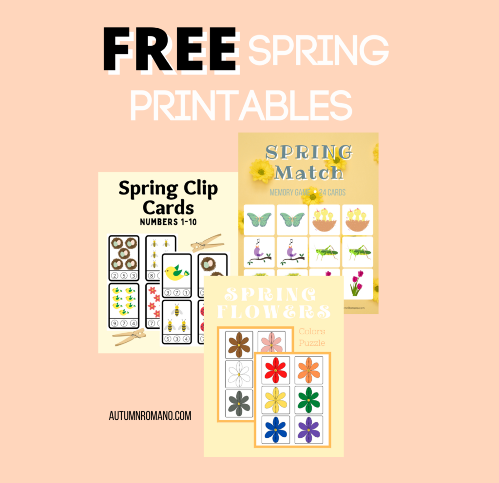 Toddler Activities: Spring Printables – Autumn Romano