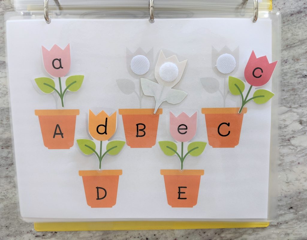 Alphabet Flowers