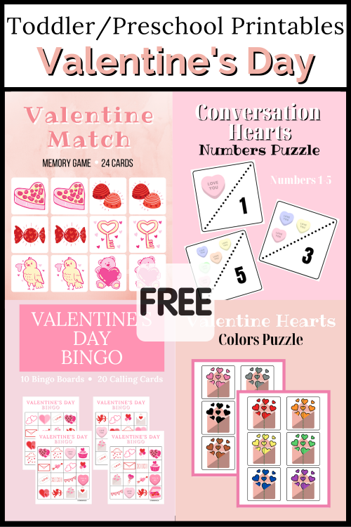 Educational Toddler_Preschool Valentine's Day Printables