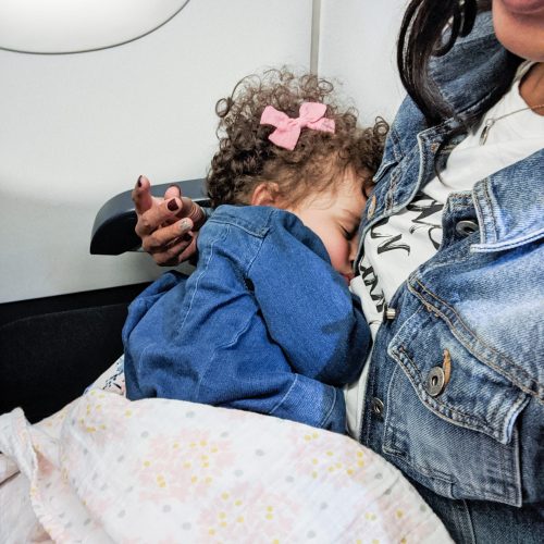 Elani Plane Sleeping