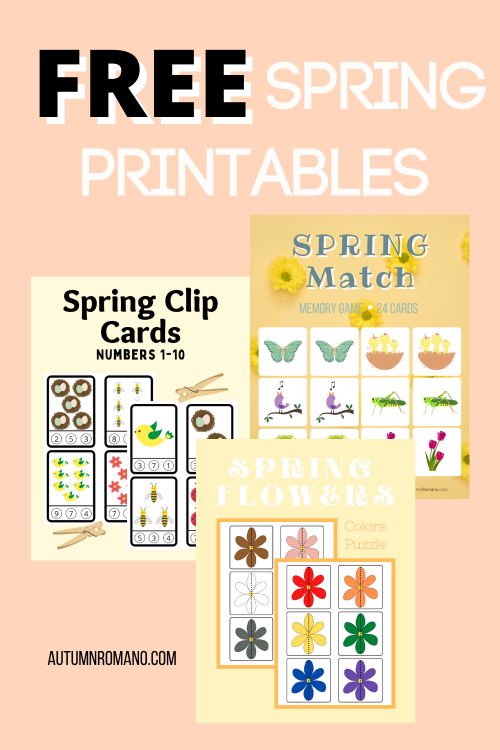 Toddler Activities: Spring Printables – Autumn Romano